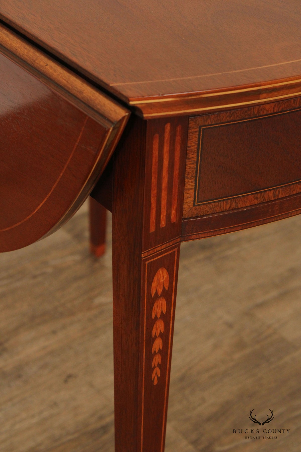 Federal Style Inlaid Mahogany Pembroke Side Table
