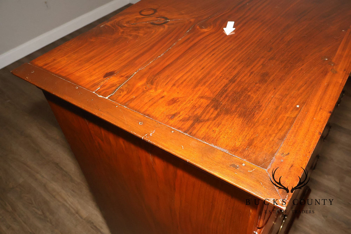 Antique Chippendale Walnut Eight-Drawer Tall Chest