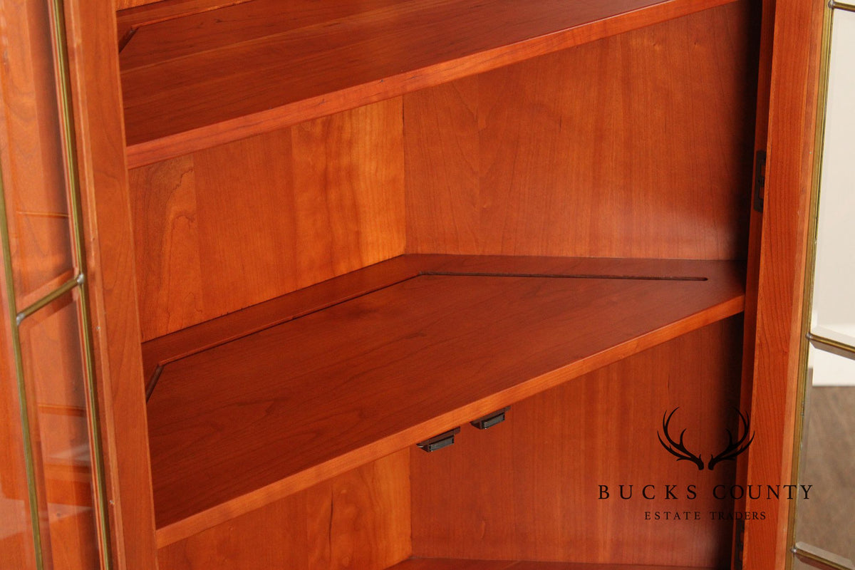 Hunt Country Furniture Cherry Corner Cabinet