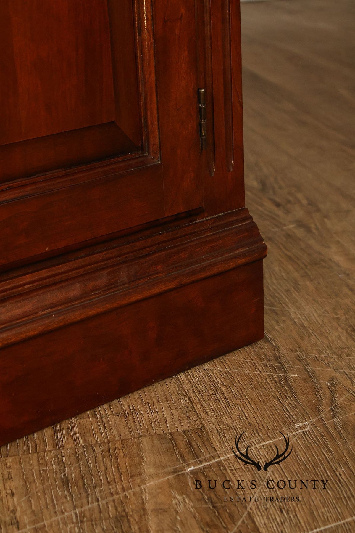 Georgian Pair Of Cherry Bookcases With Lower Cabinets