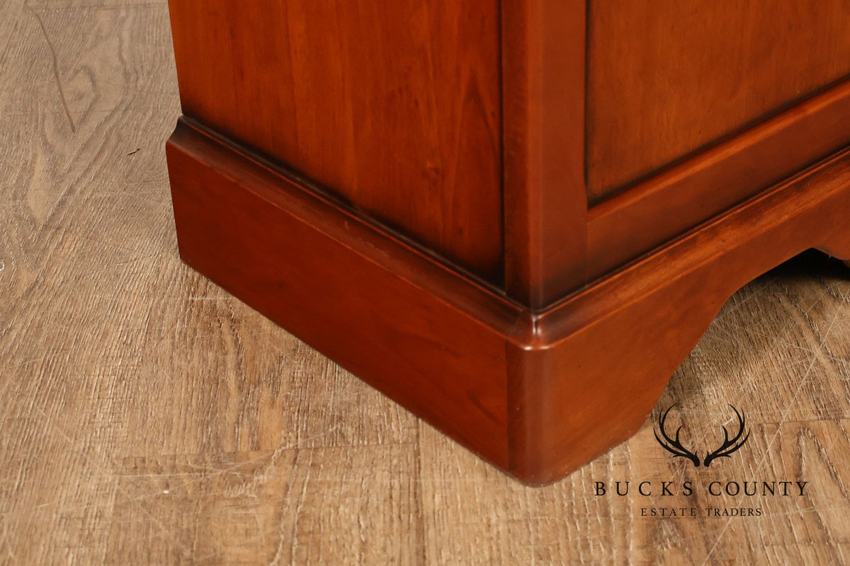 French  Louis Philippe Style Pair Of Cherry Nightstands
