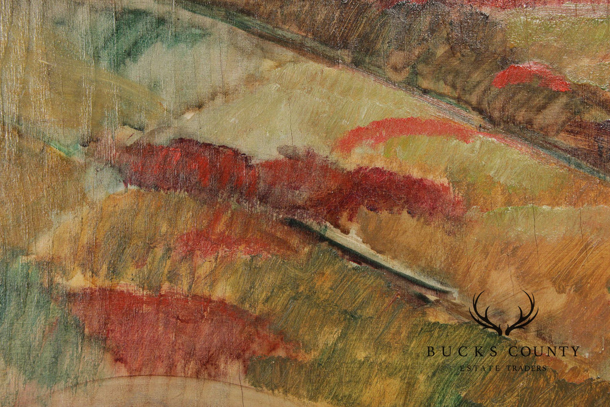 Elizabeth Grandin Oil on Board Landscape