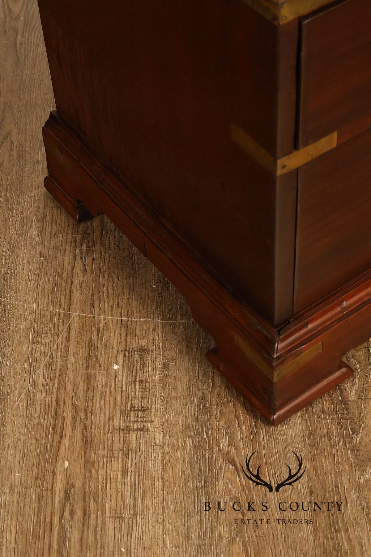 Campaign Style Mahogany Low chest