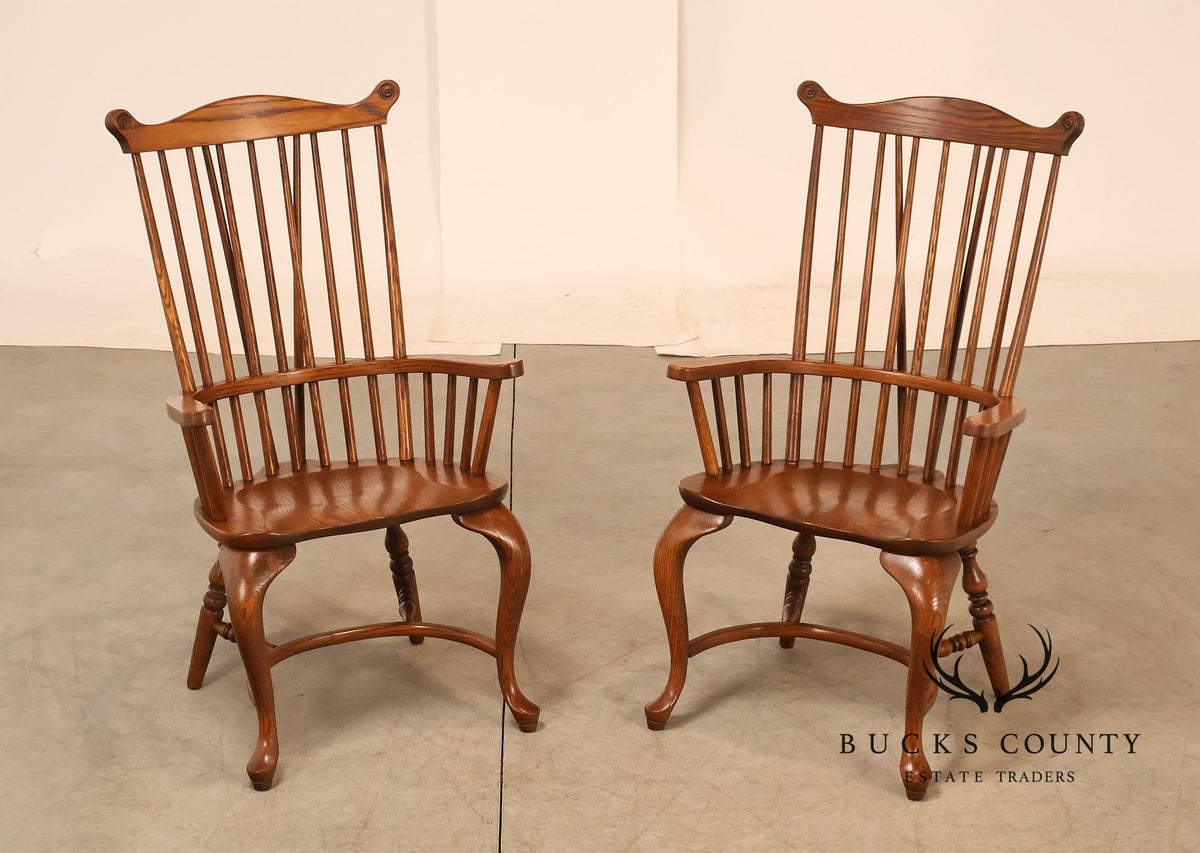Richardson Brothers Pair Of Welsh Style Oak Armchairs