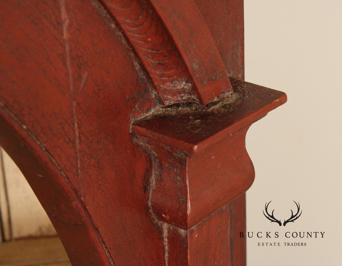 Custom Quality Large Painted Architectural Corner Cabinet