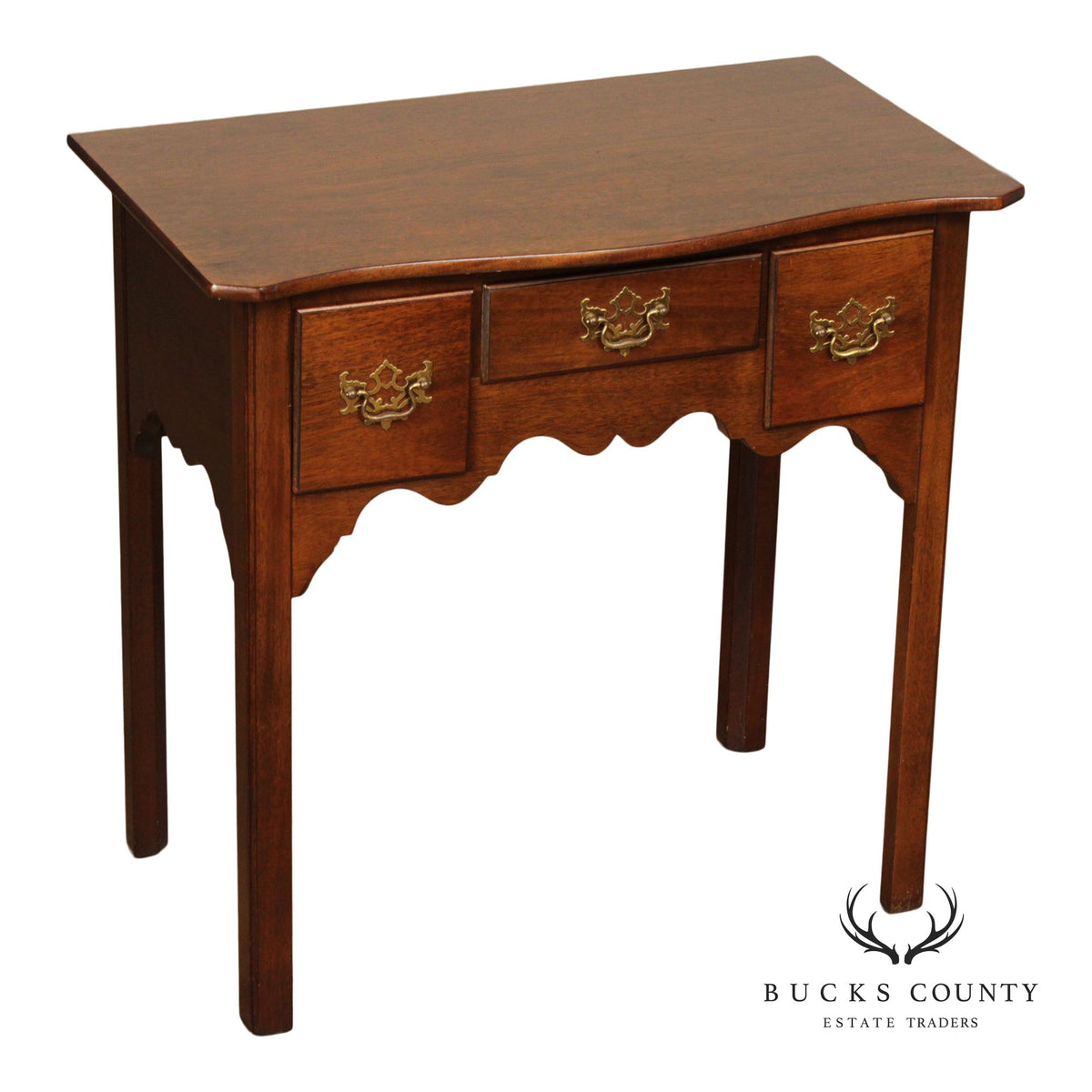 Chippendale Style Mahogany Lowboy Side Table Console