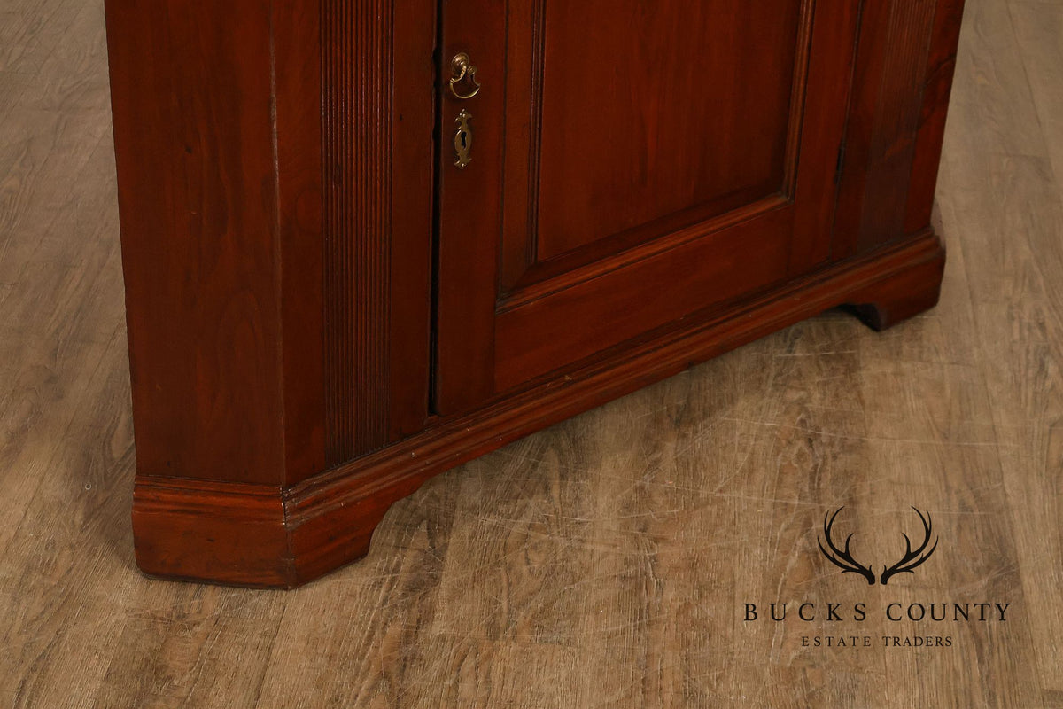 Antique American Walnut Corner Cabinet