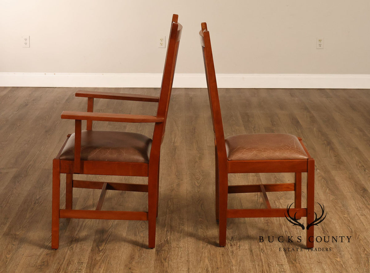 Stickley Mission Collection Set Of 6 Cherry Dining Chairs
