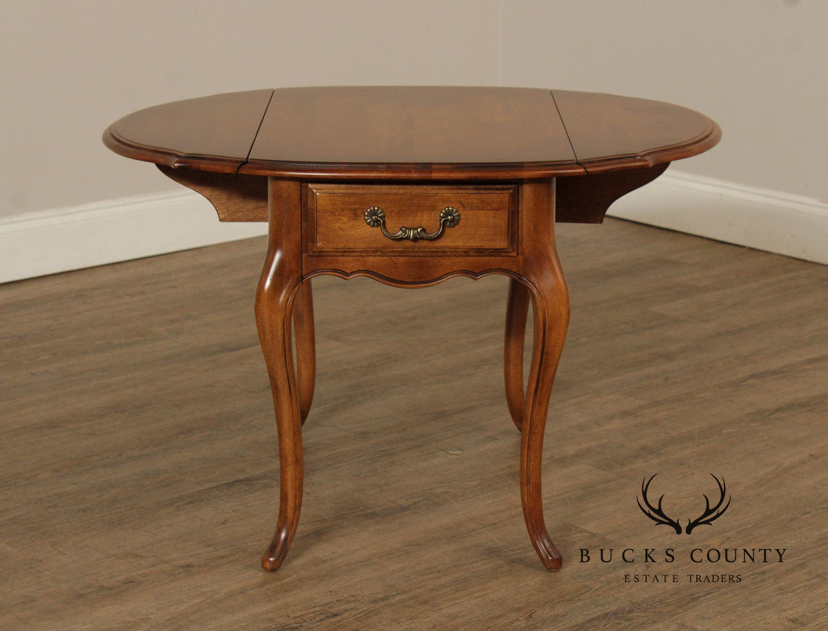 Ethan Allen 'Country French' One-Drawer Pembroke Table