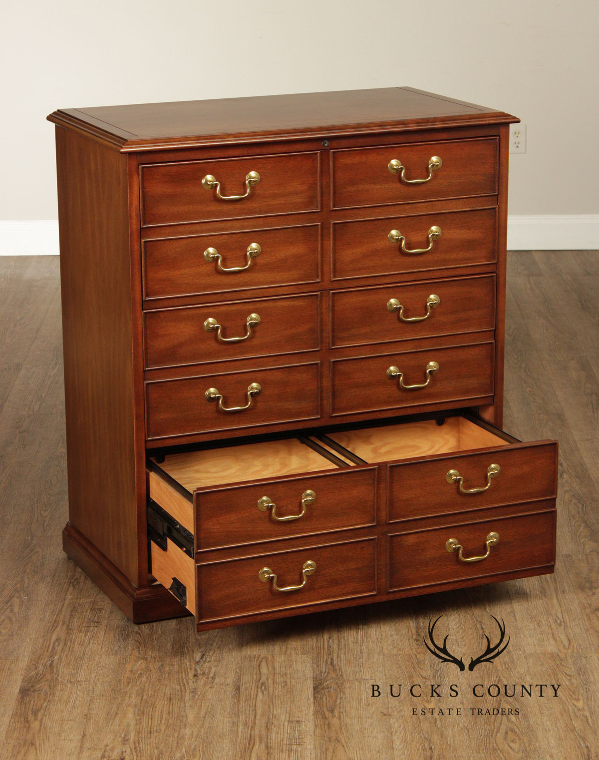 Sligh Furniture Mahogany File Cabinet