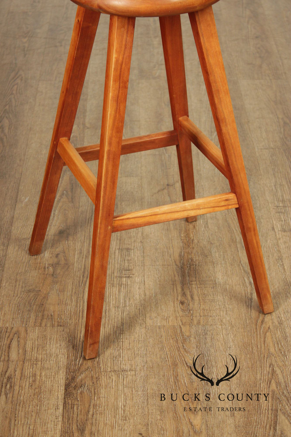 Thomas Moser Pair Of  Cherry Splay Leg Counter Stools