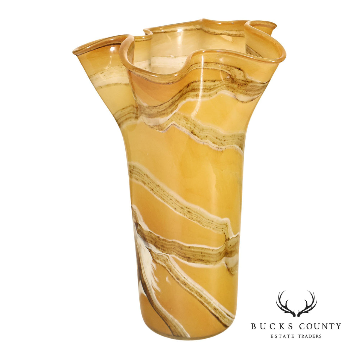 Murano Hand-Blown Glass Vase