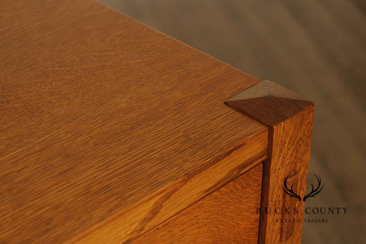 Stickley Mission Collection Oak Tall Chest Of Drawers