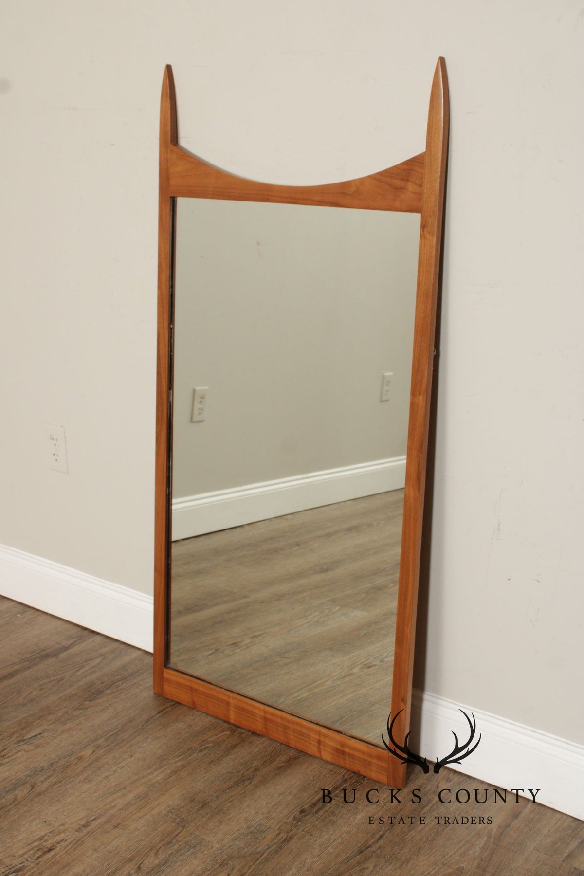 Mid Century Modern Walnut Wall Mirror