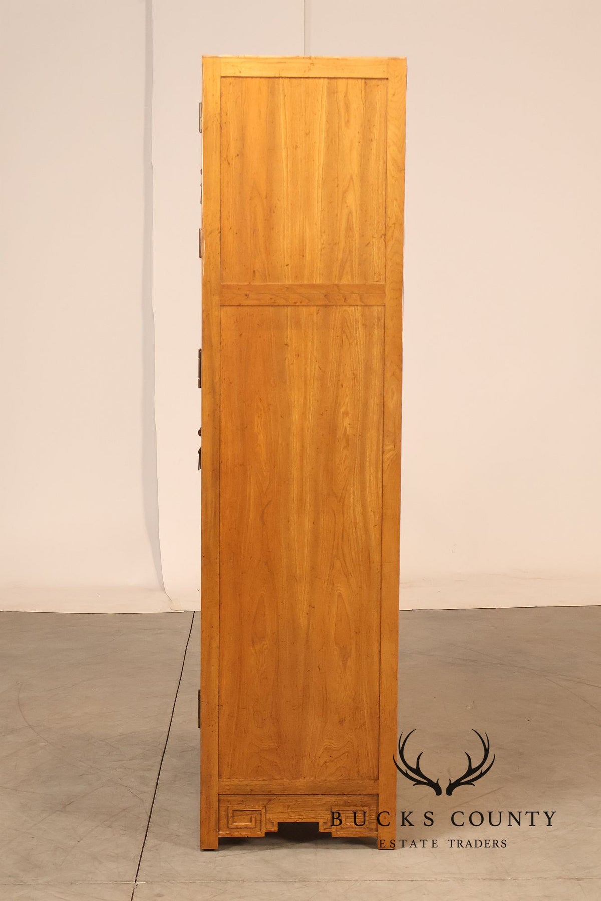 Baker Furniture Asian Modern Four-Door Entertainment Armoire