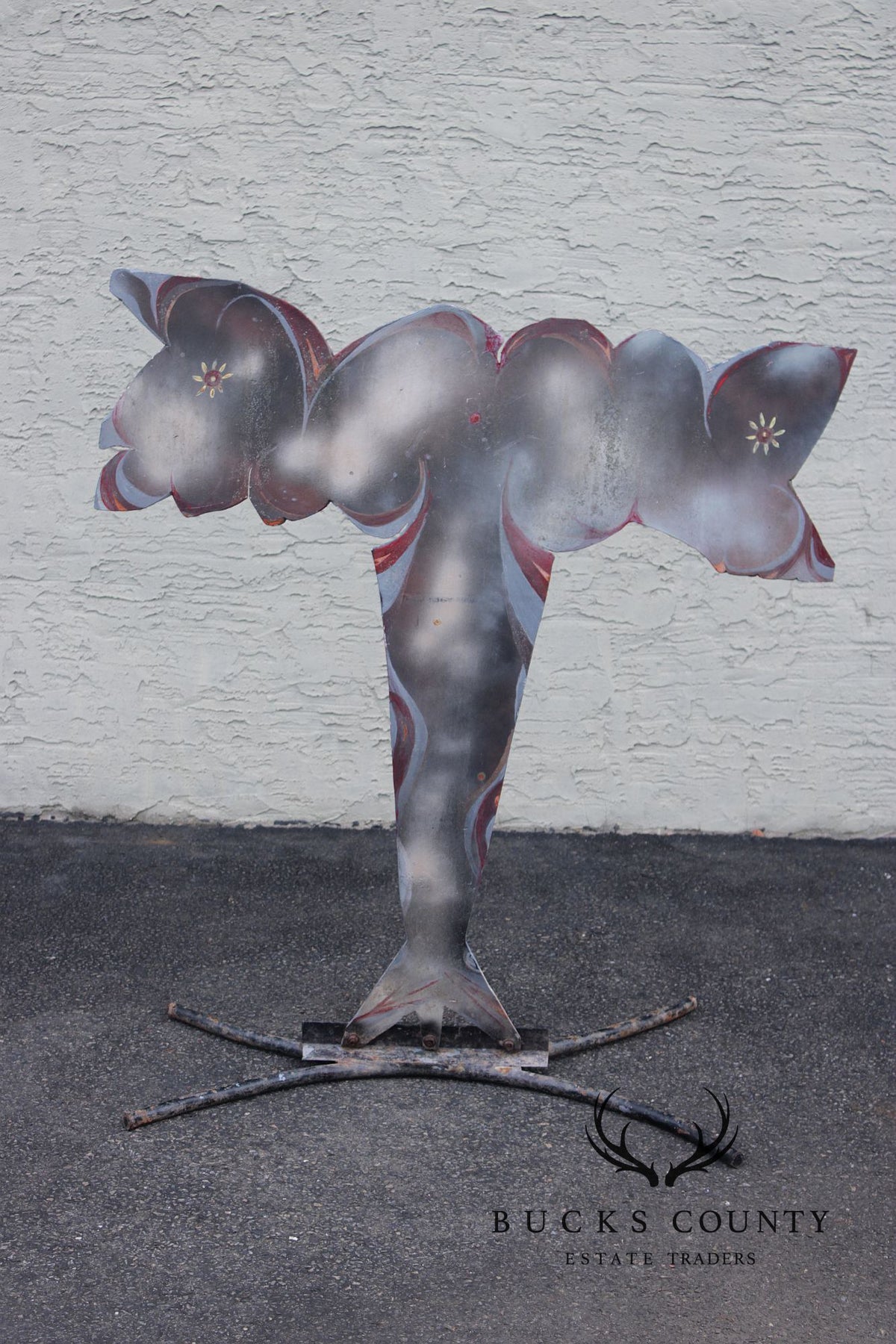 Raymond Rocklin Painted Metal Abstract Sculpture