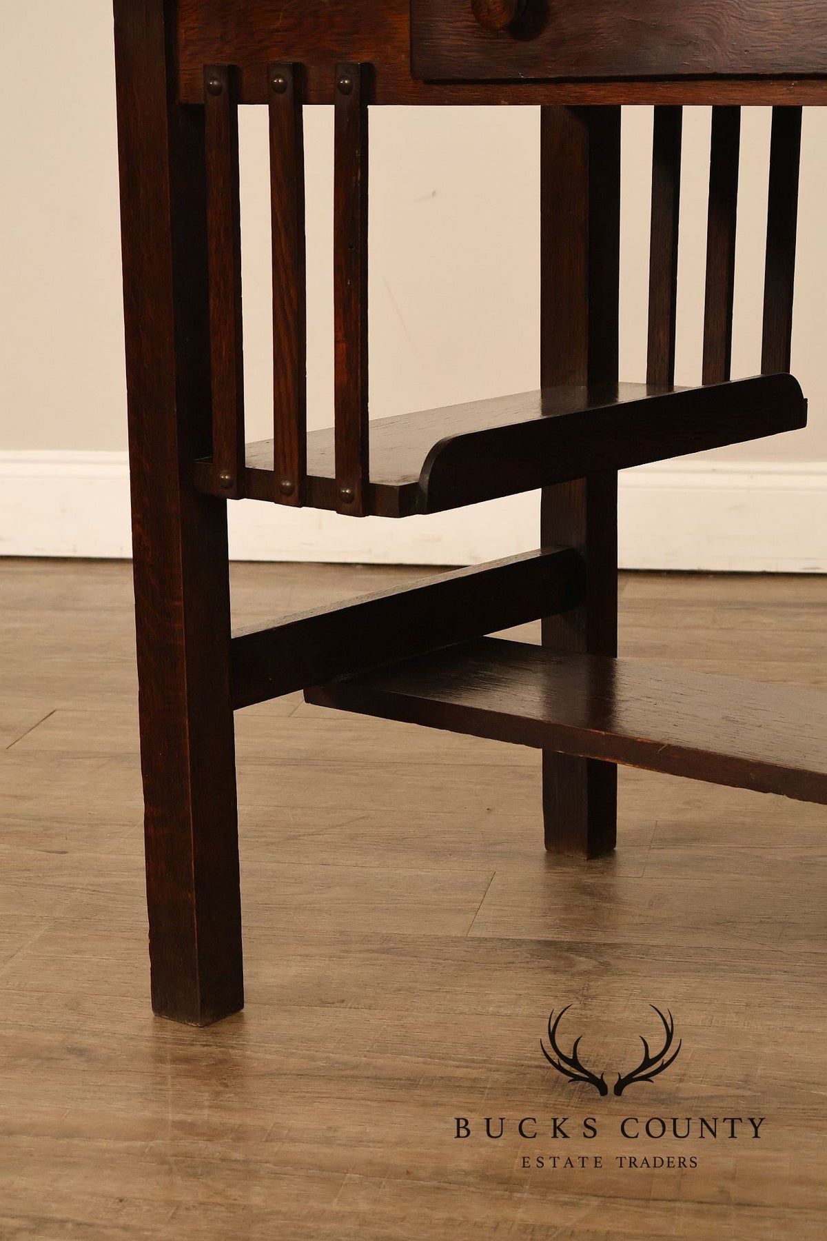 Antique Arts And Crafts Mission Oak Desk