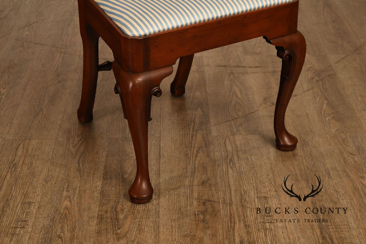 Kittinger Colonial  Williamsburg Queen Anne Style Set Of Six Mahogany Dining Chairs