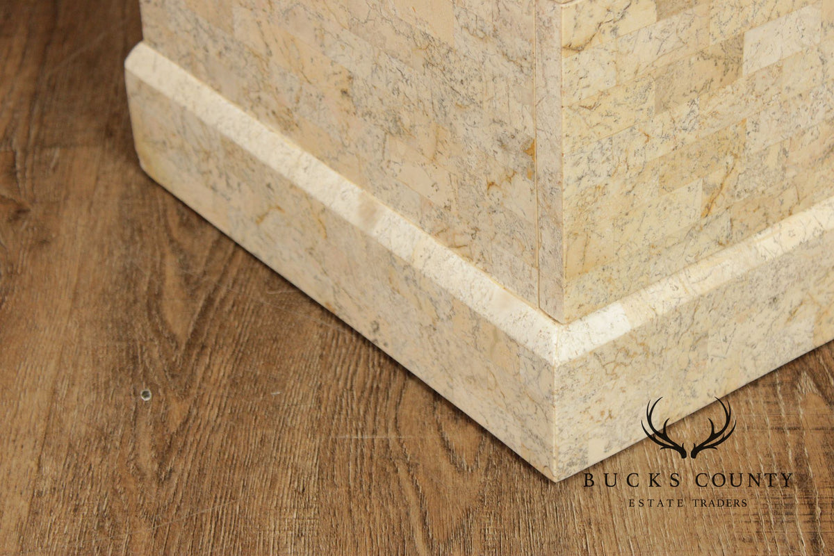 Maitland Smith Tessellated Marble Tall Chest