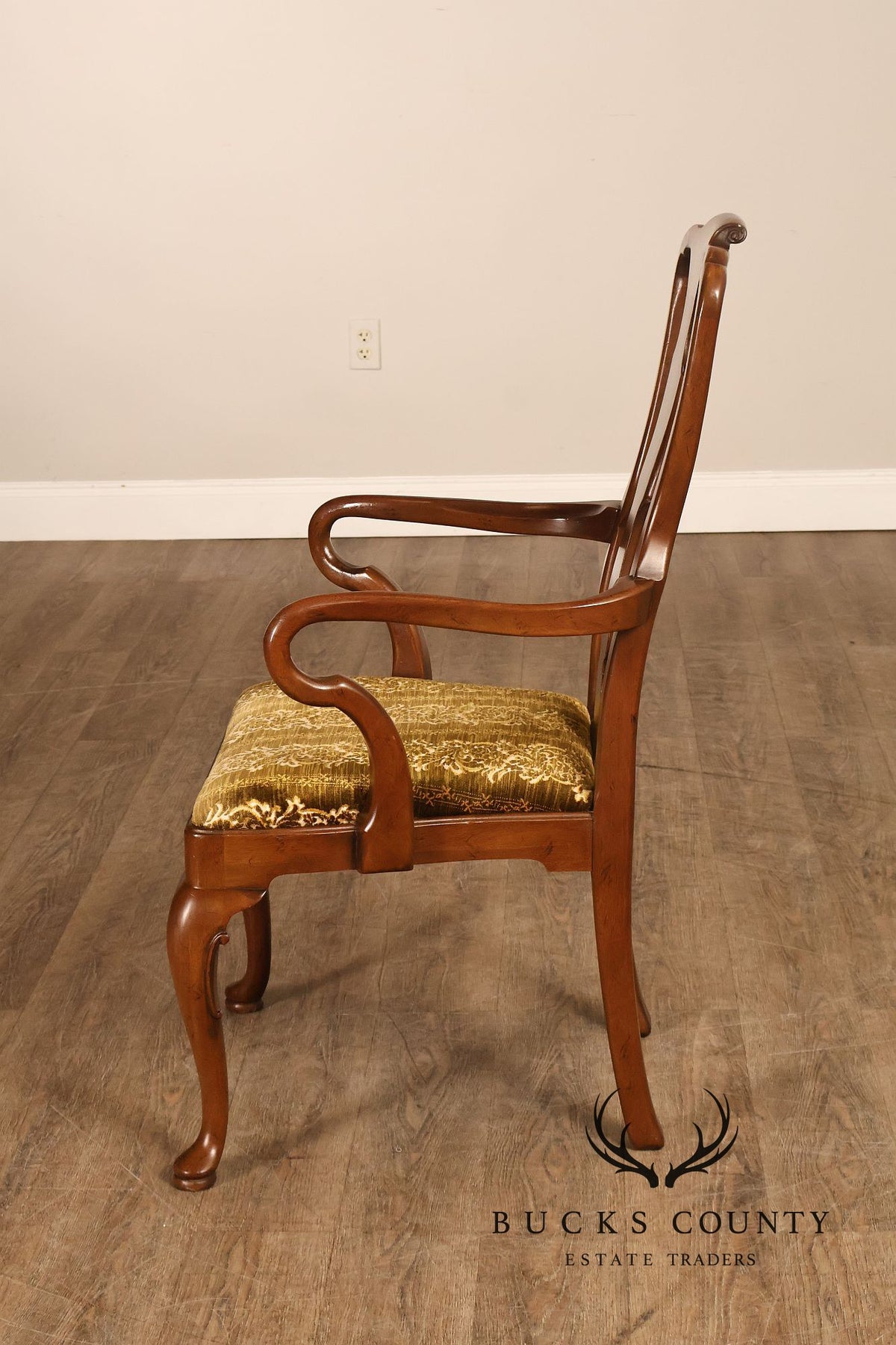 Henredon '18th Century Portfolio' Set Of Six Walnut Dining Chairs
