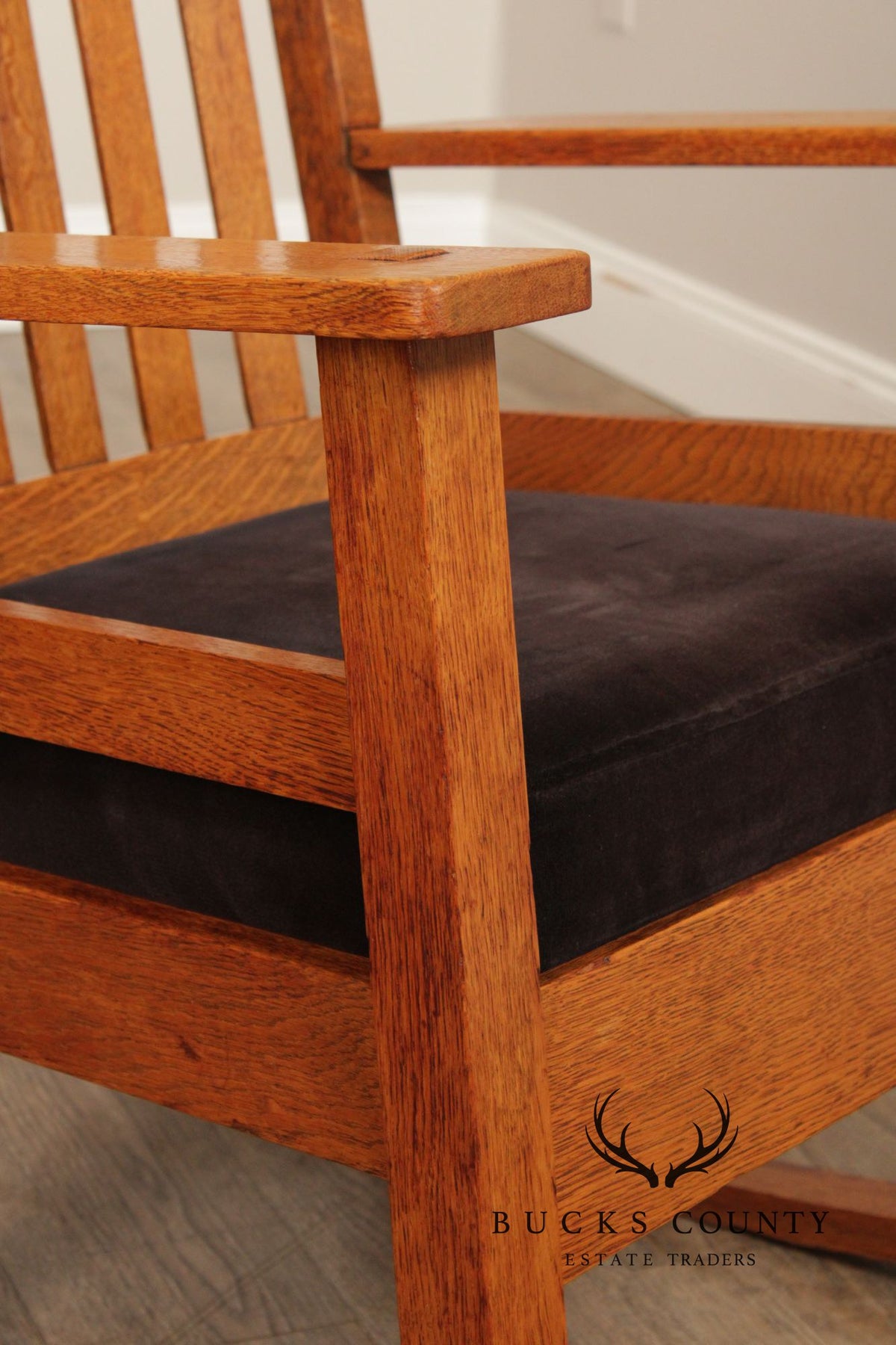 Mission Style Quarter Sawn Oak Rocking Chair