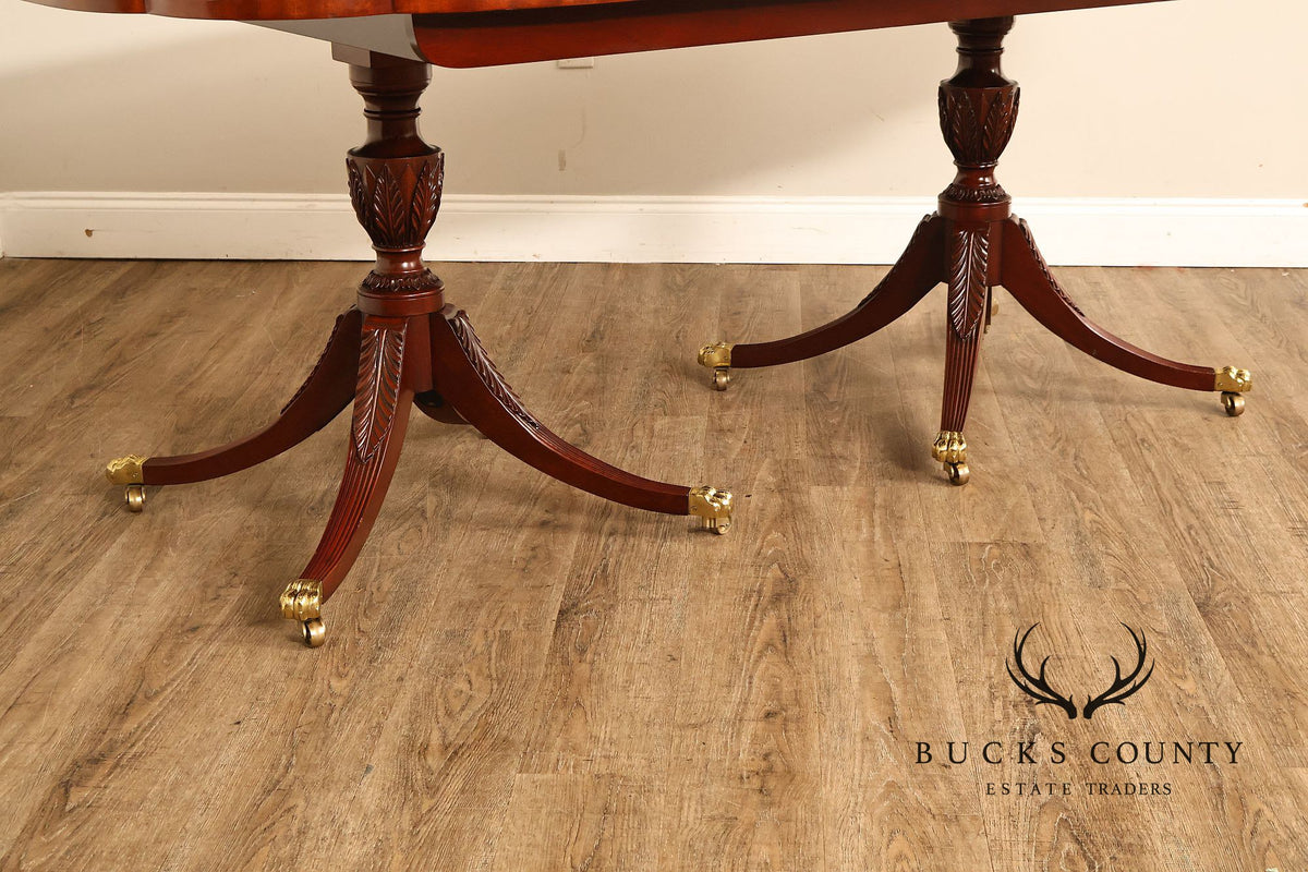 Kindel 'Winterthur' Double Pedestal Mahogany Dining Table
