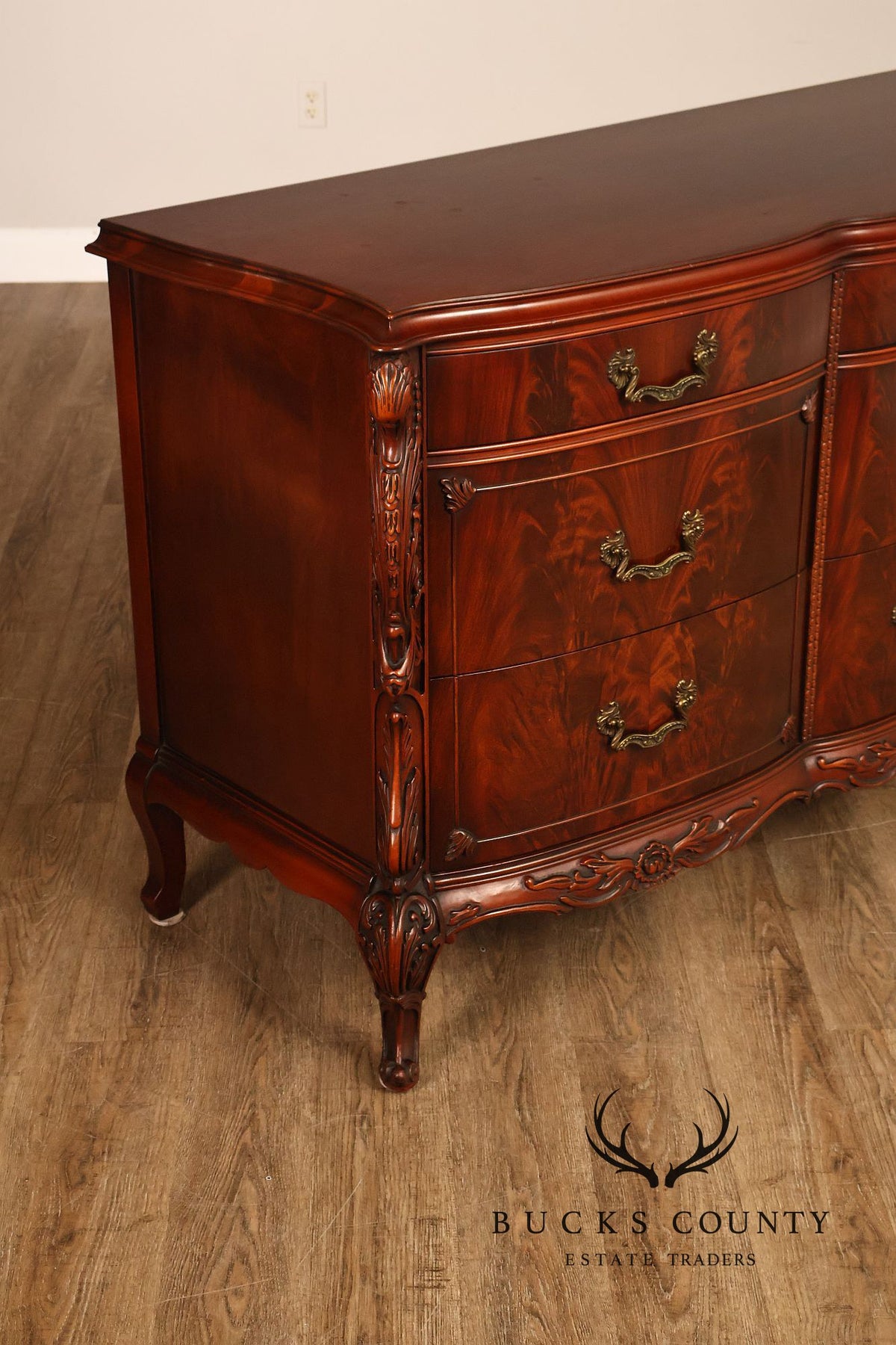 Vintage 1940s Victorian Mahogany Chest of Drawers