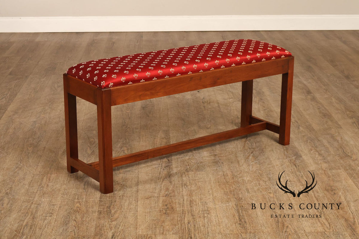 The Bartley Collection Chippendale Style Mahogany Window Bench