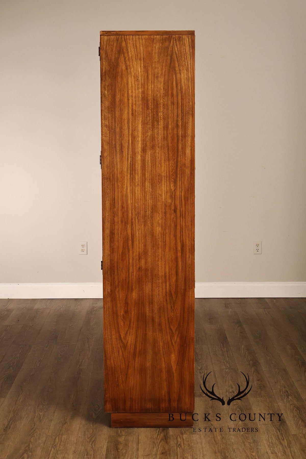 Vintage Campaign Style Wardrobe Armoire Cabinet