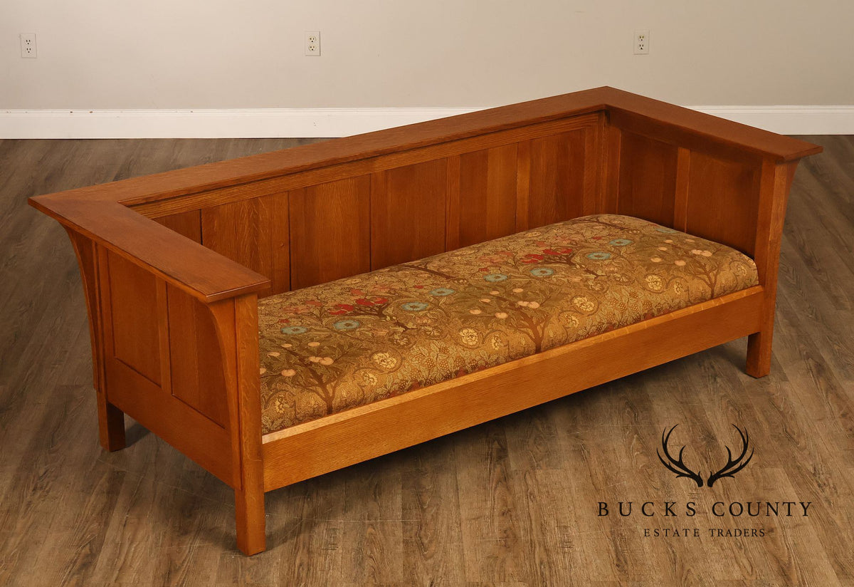 Stickley Mission Collection Oak Prairie Settle