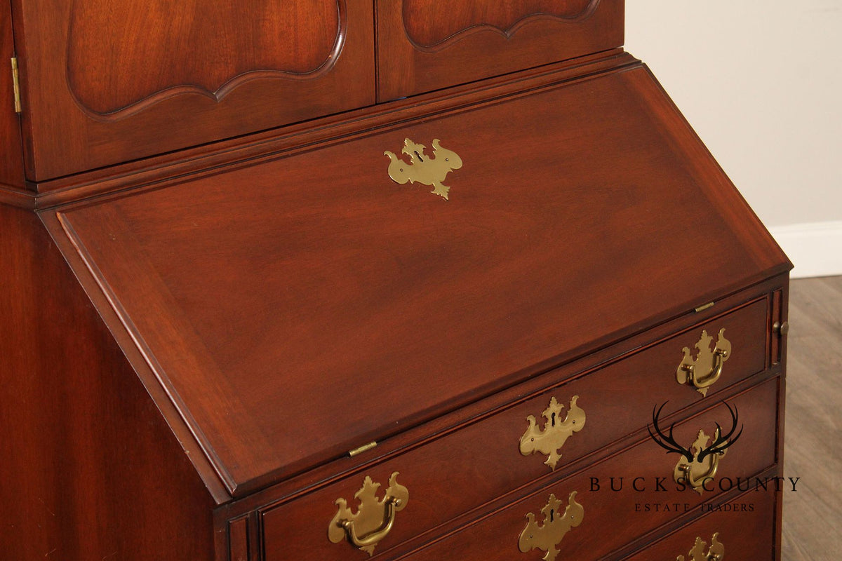 Kittinger Colonial Williamsburg Mahogany Slant Front Secretary Desk