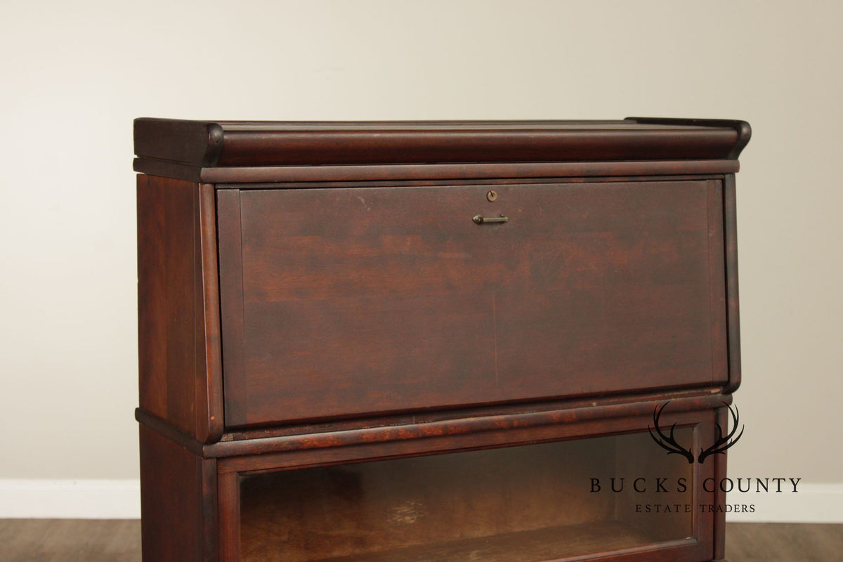 Hale Mahogany Barrister Secretary Bookcase With Desk