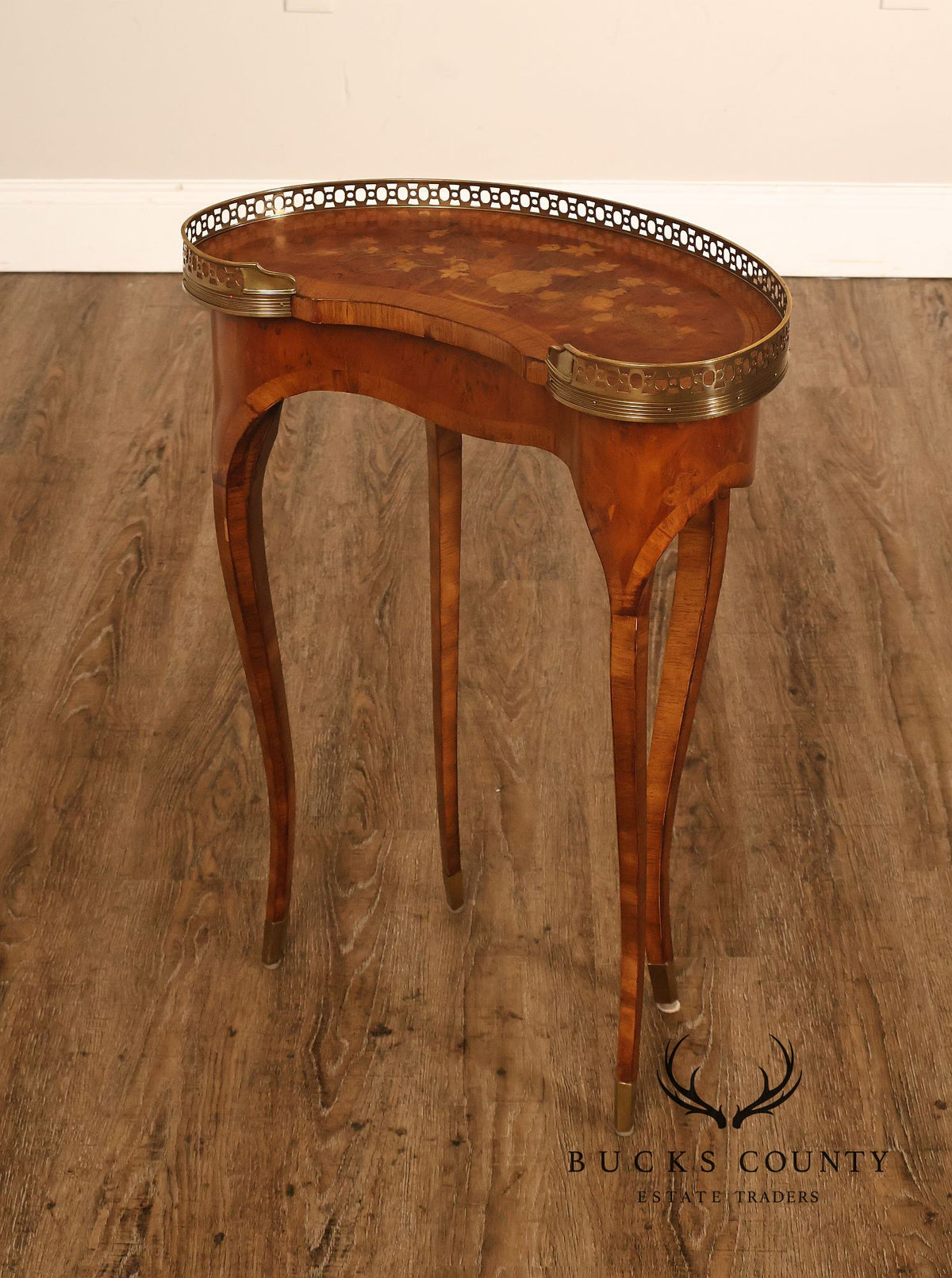 Maitland Smith French Louis XV Style Kidney Table