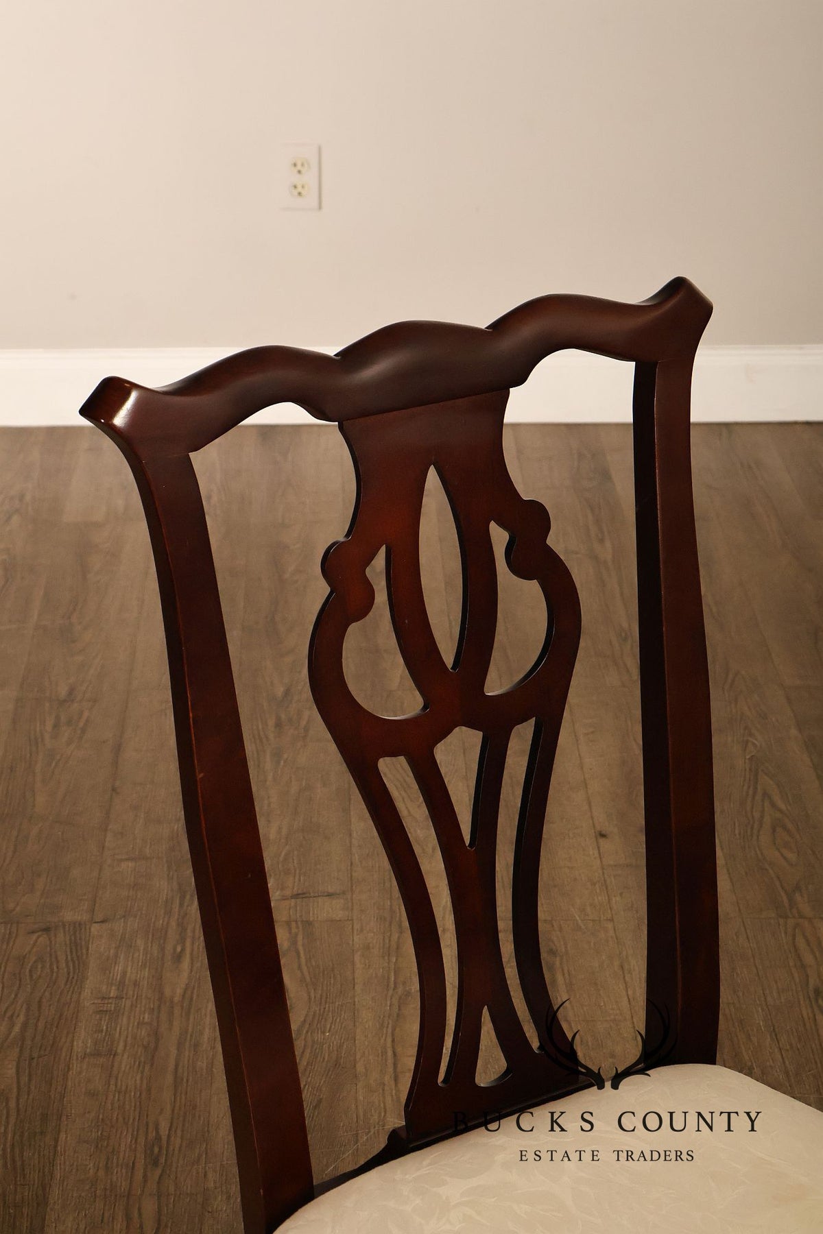 Thomasville Chippendale Style Mahogany Set Of Six Dining Chairs