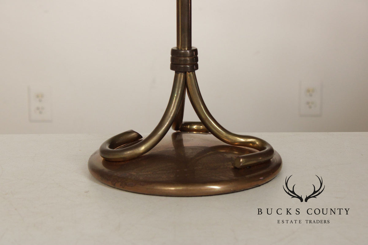 Vintage Chapman Brass Acanthus Leaf Table Lamp