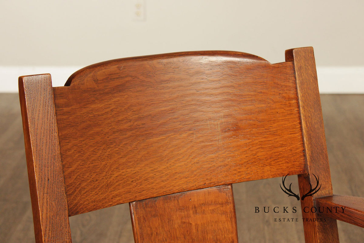 Antique Mission Oak Rocking Chair