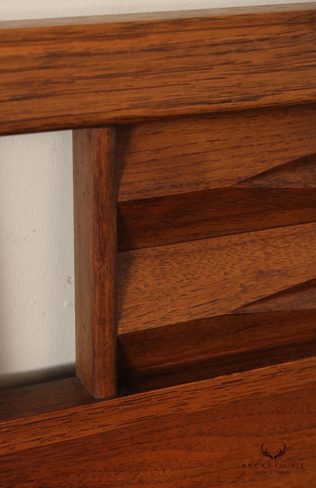 Mid Century Modern Walnut Queen Headboard