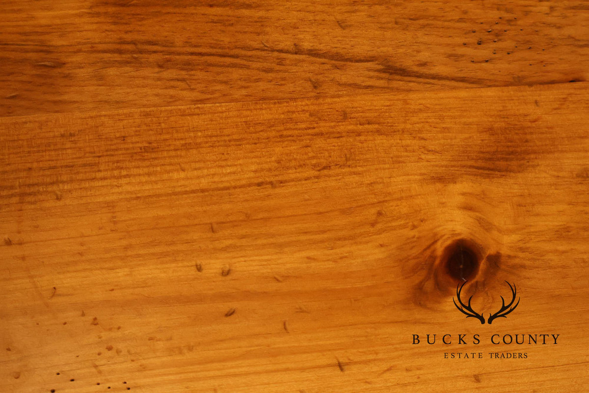 Rustic Pine Four-Drawer Nightstand