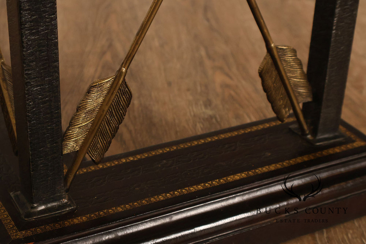 Maitland Smith Regency Style Pair of Fireplace Fenders