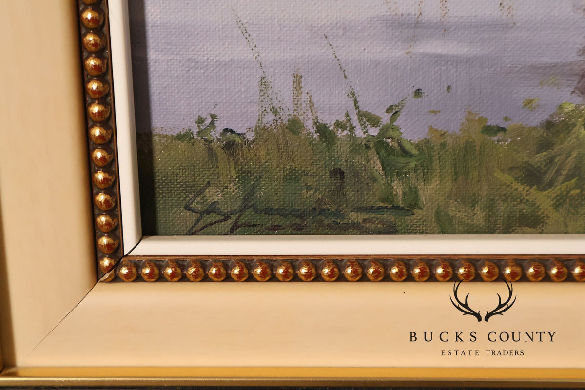 Salvador Caballero Tarde De Pesca Landscape Oil Painting