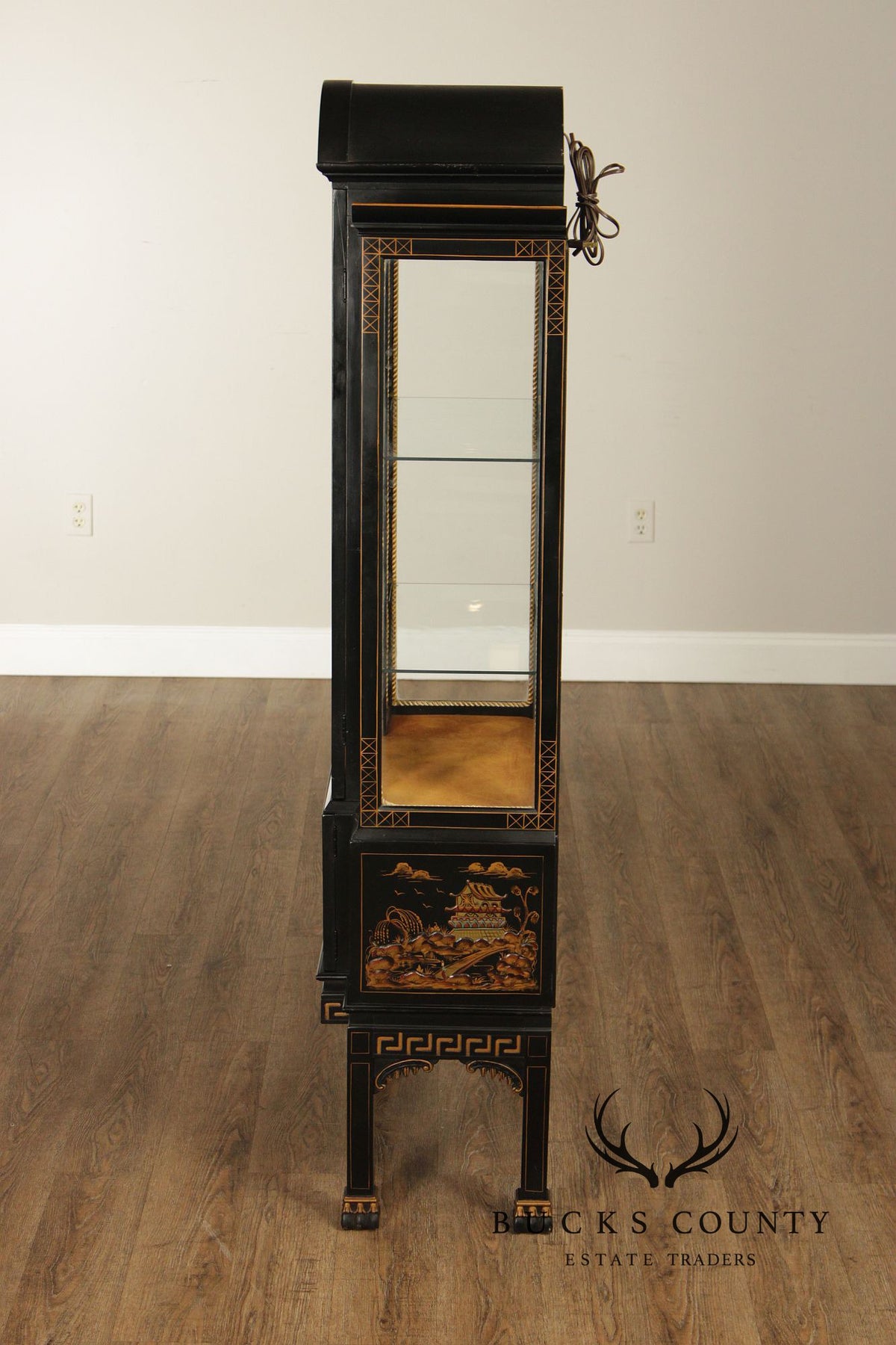 Chinoiserie Lacquered Display Cabinet