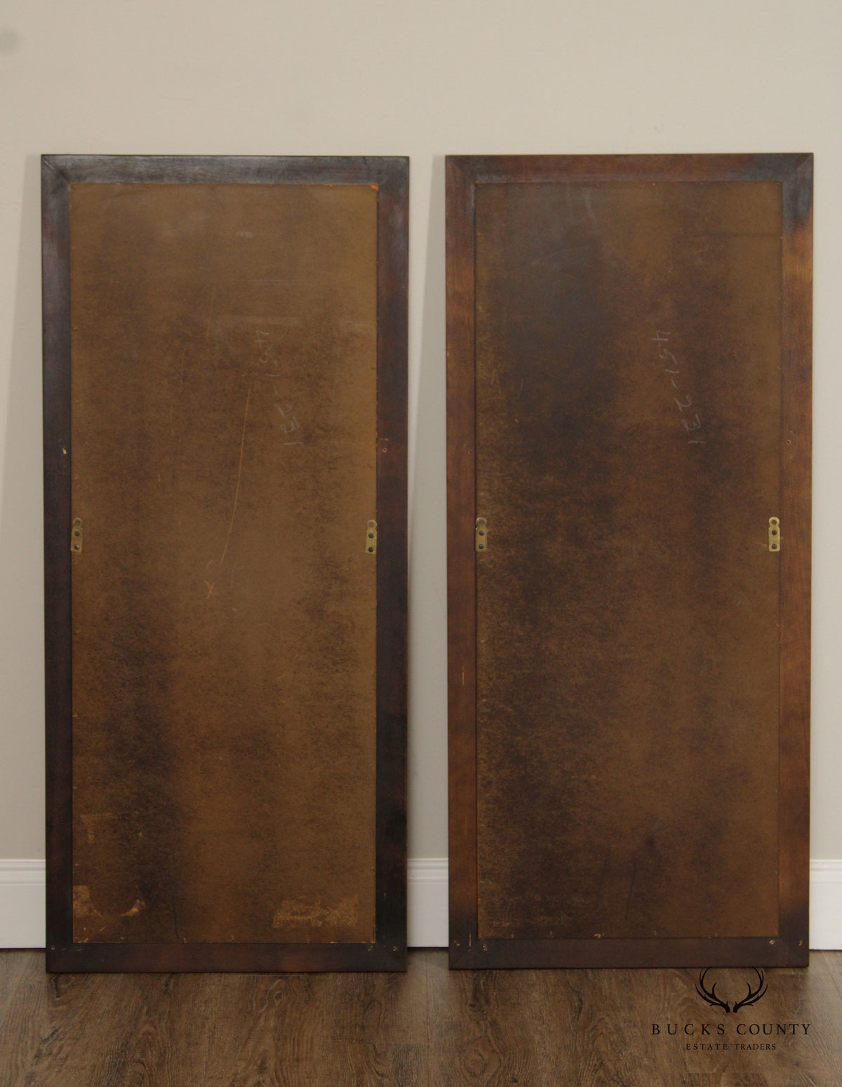 Century Furniture Chinese Chippendale Style Vintage Pair Of Rectangular Beveled Wall Mirrors
