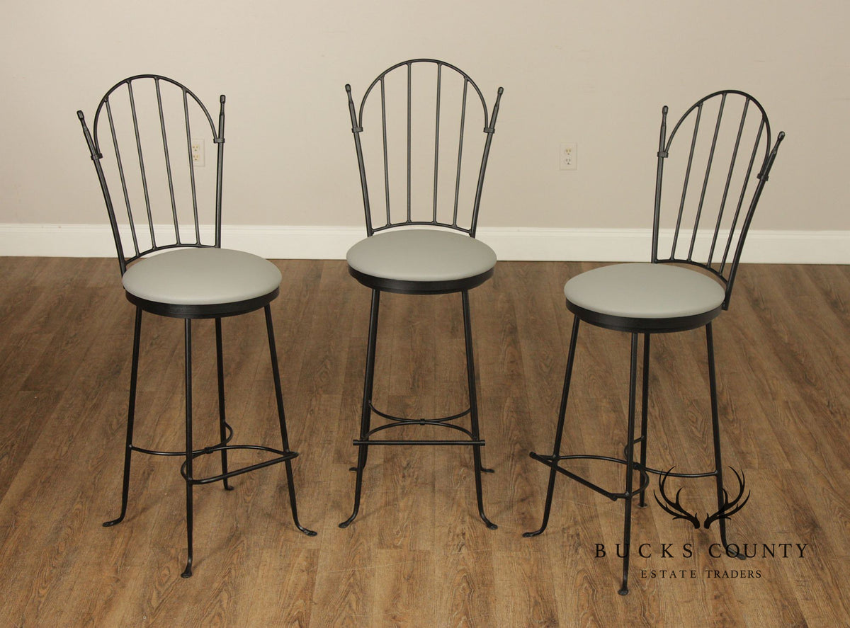 Charleston Forge Set of Three Swivel Bar Stools