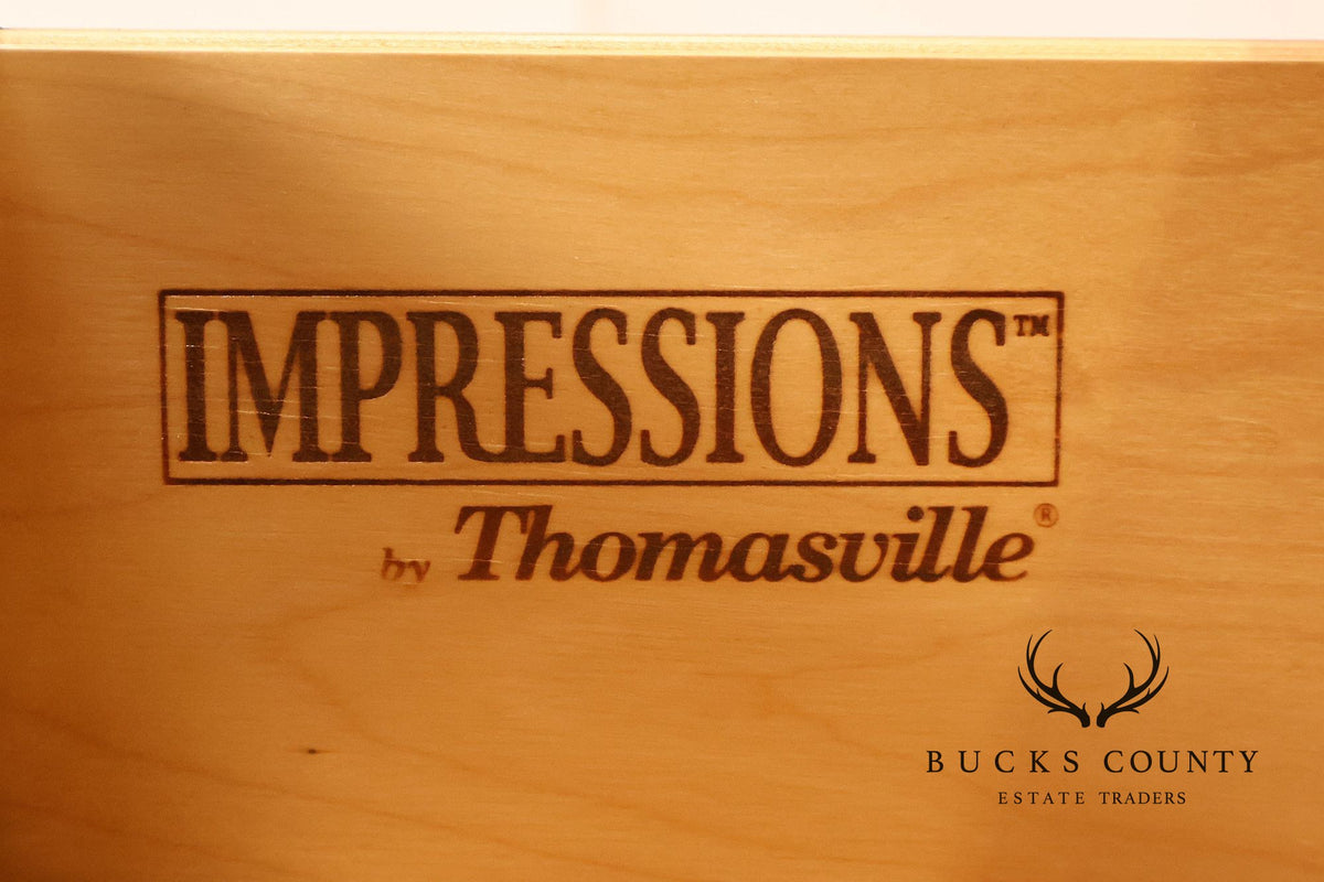 Thomasville 'Impressions' Mission Style Pair of Cherry Nightstands
