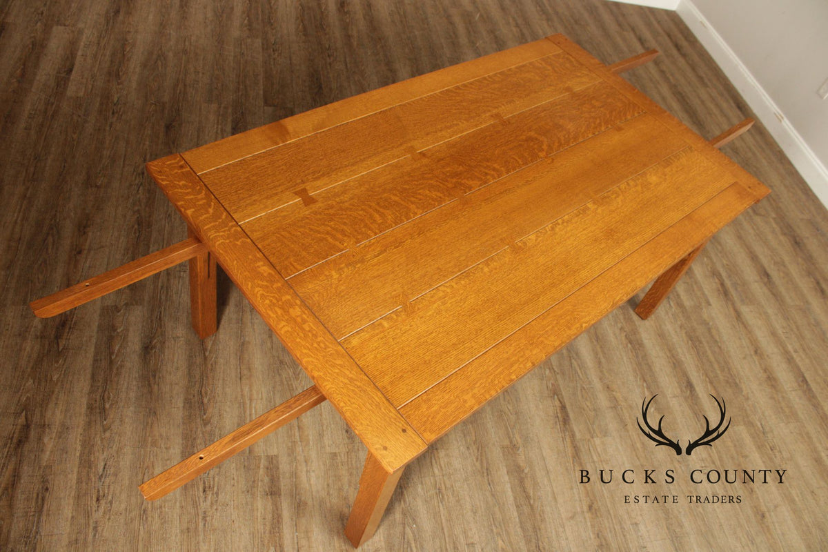 Stickley Mission Collection Oak Extendable Dining Table