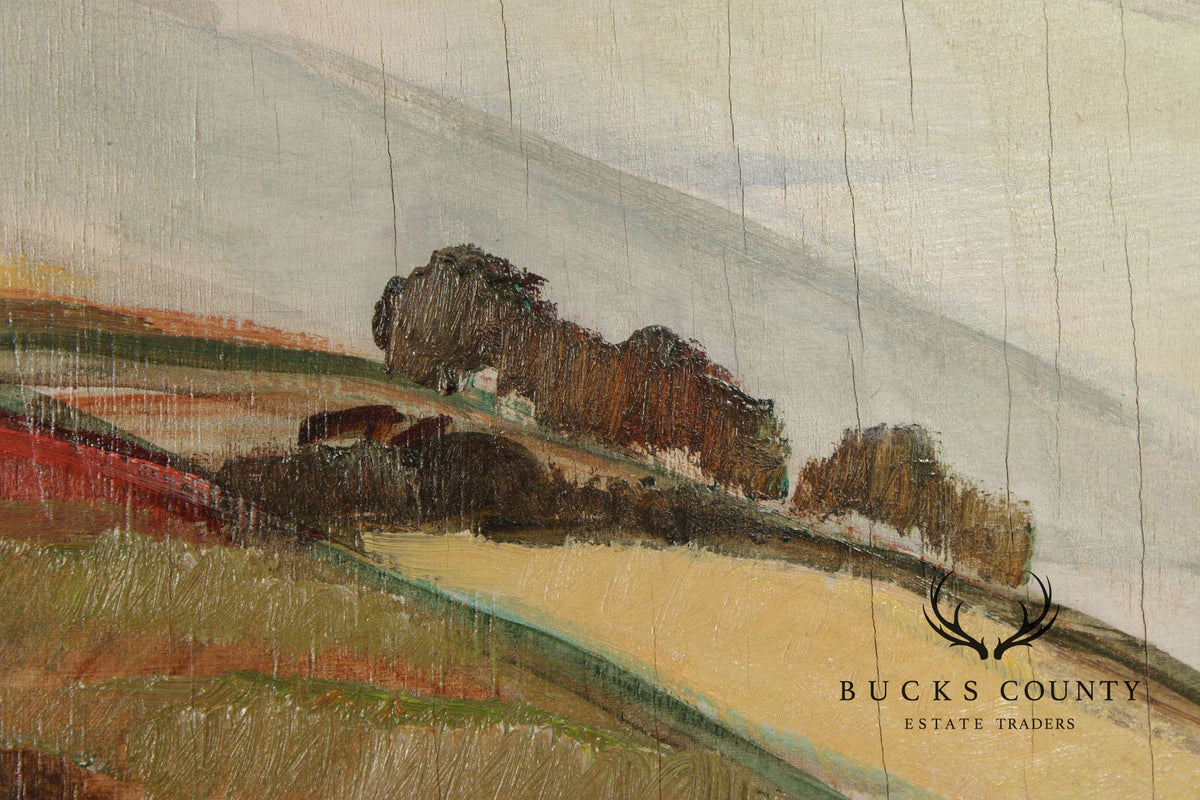 Elizabeth Grandin Oil on Board Landscape