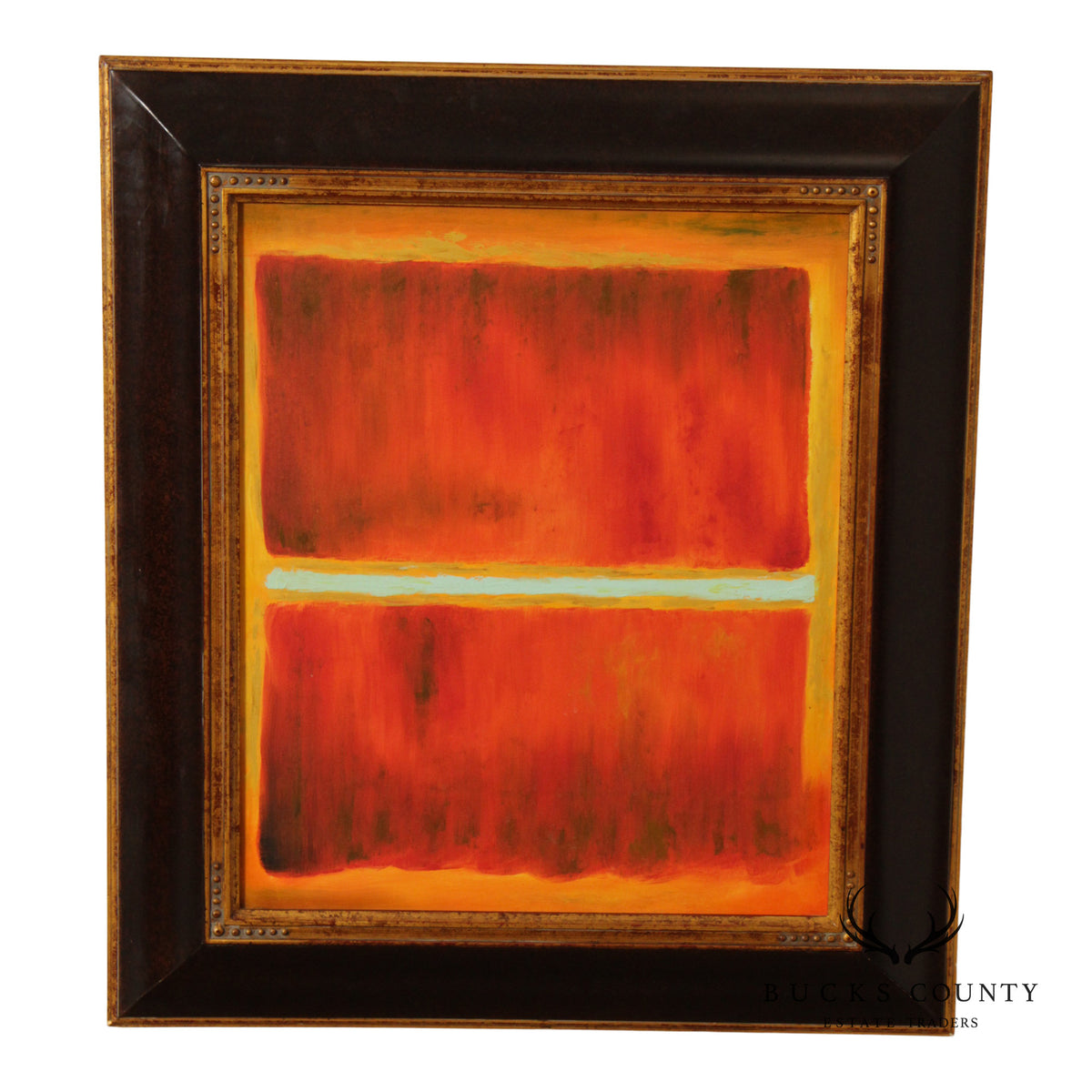 Abstract Expressionism Framed Color Block Painting