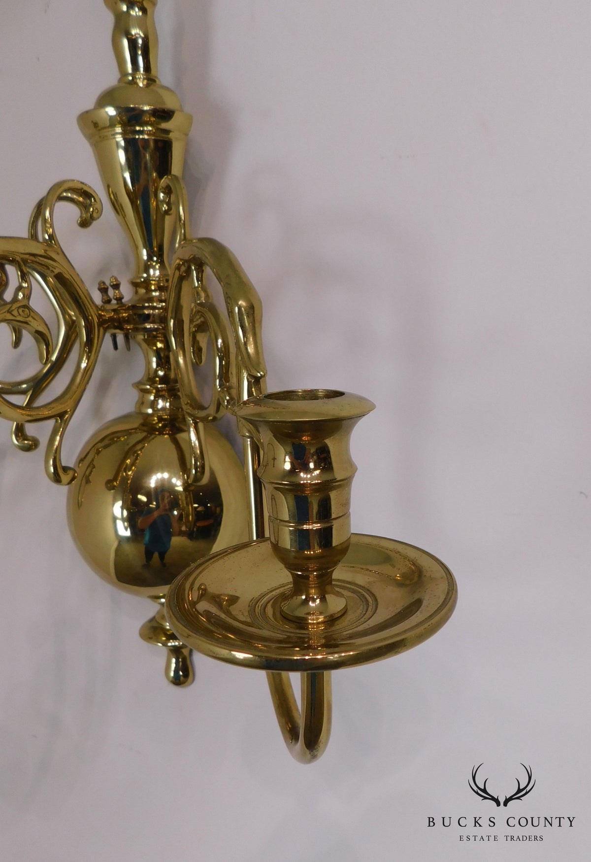 Virginia Metalcrafters Harvin Brass 3 Arm Wall Sconce