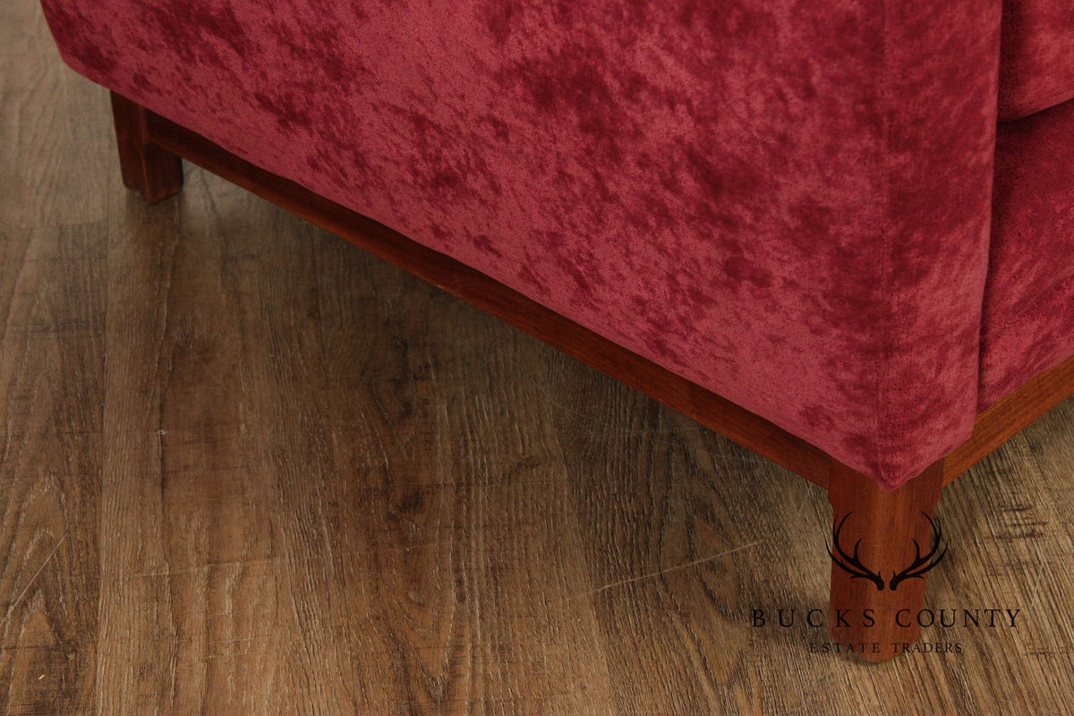 Edward Wormley Attributed Mid-Century Modern Three Cushion Sofa