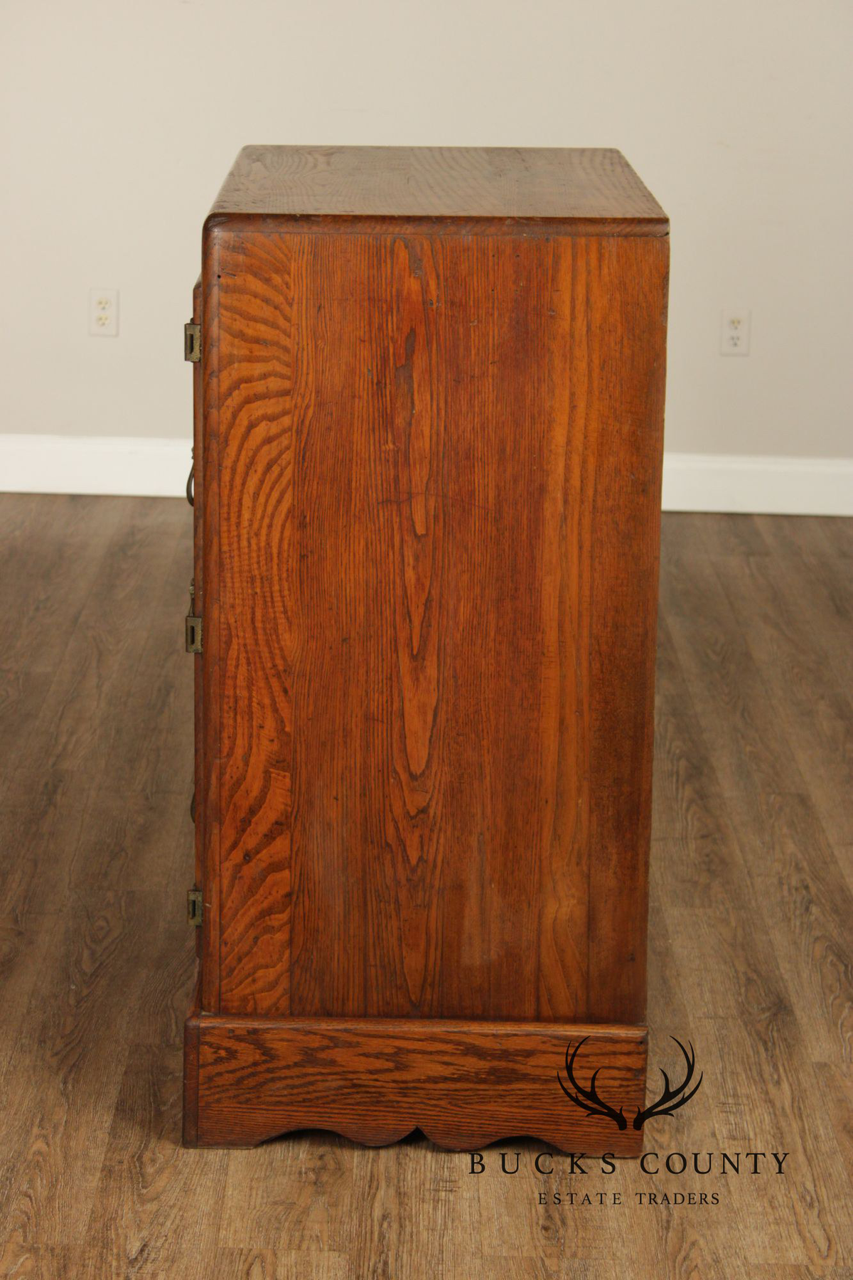 White Mountain Antique Oak Ice Box Refrigerator Cabinet